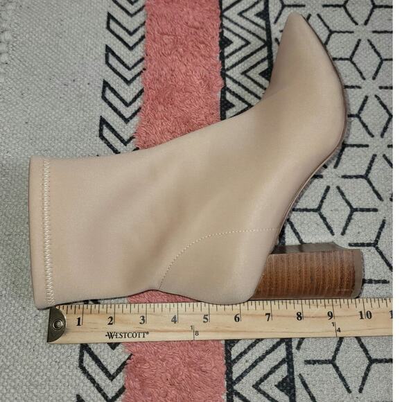 JEFFREY CAMPBELL COMA STRETCH HEELED BOTTIES IN NUDE, SZ 8 - Picture 16 of 16
